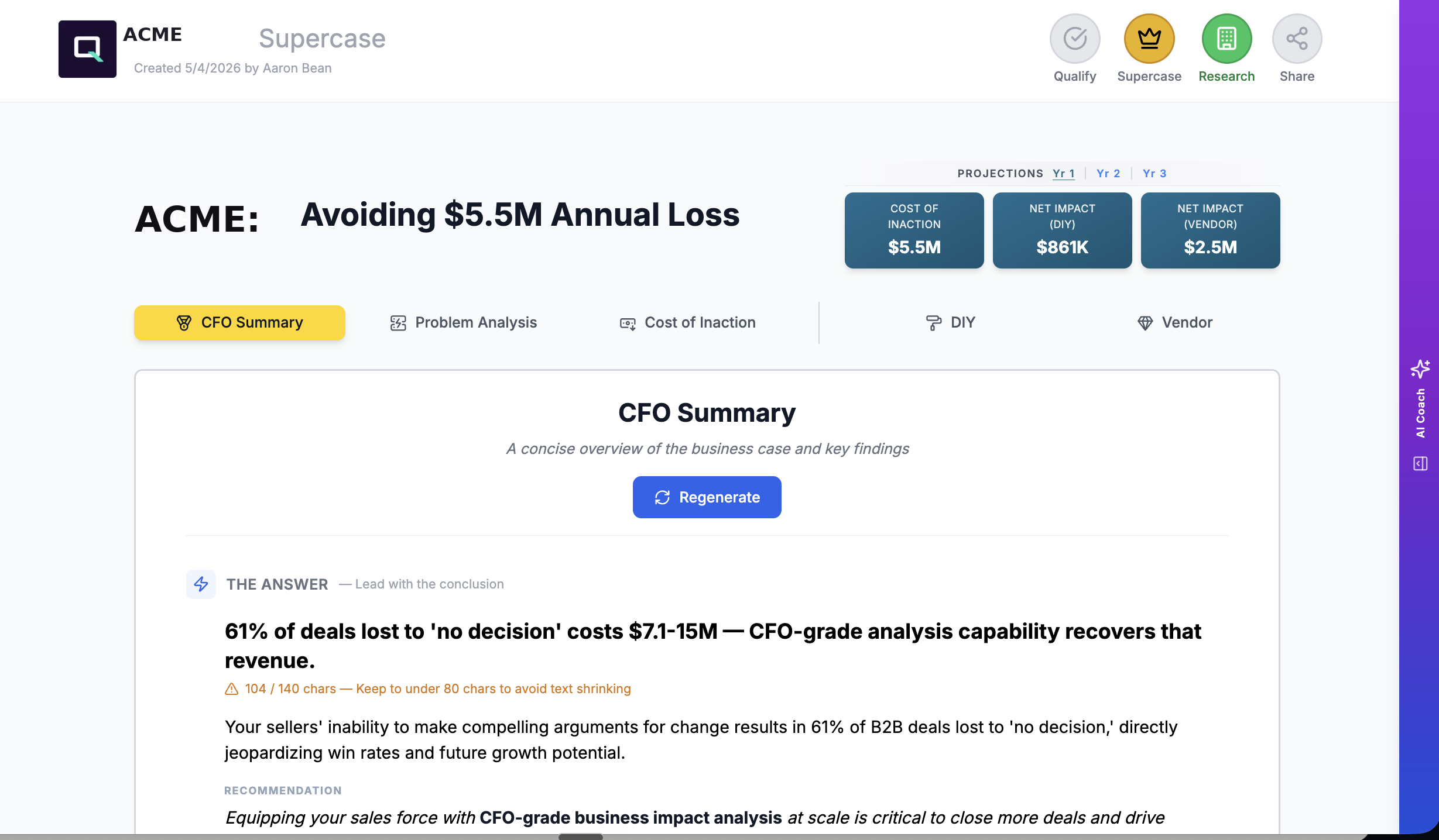 CFO Summary